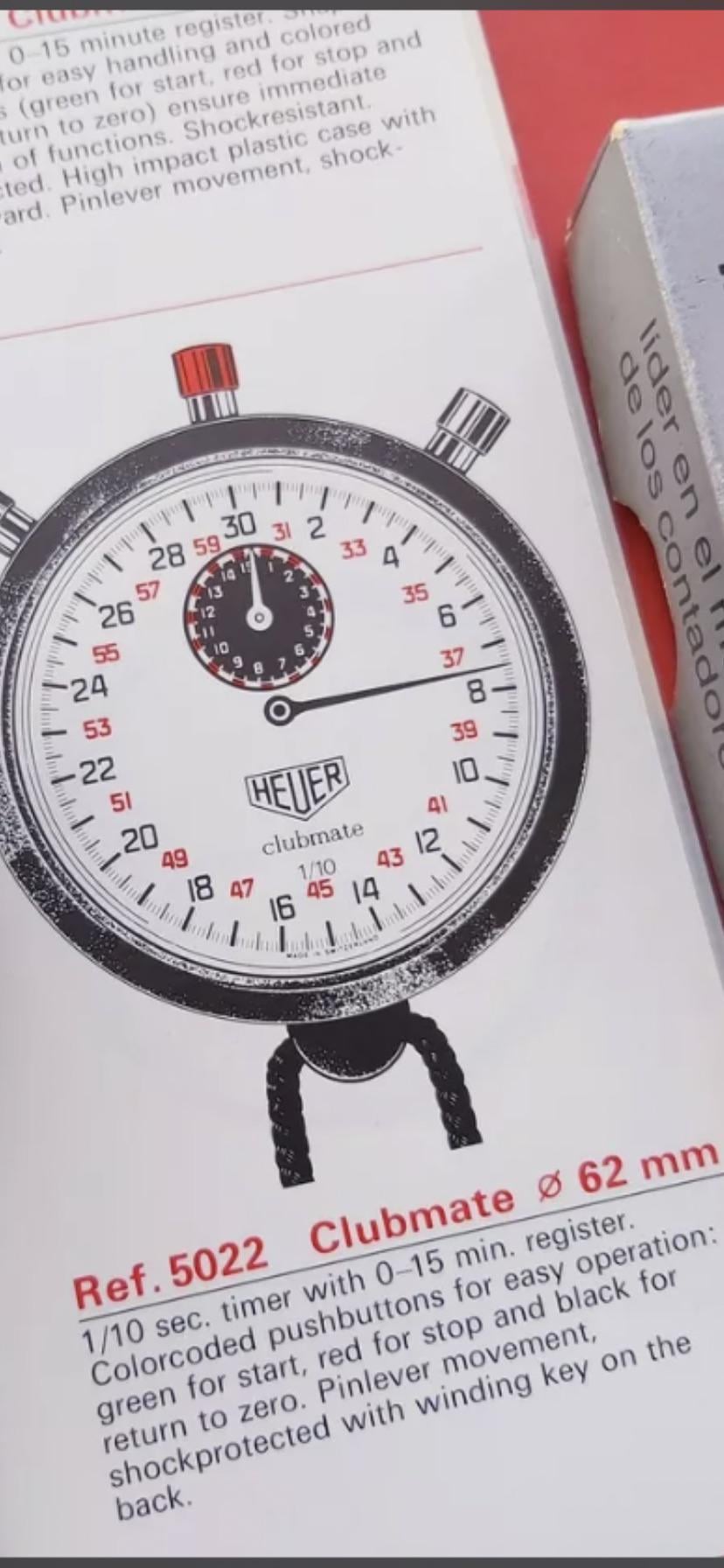 Heuer discount clubmate stopwatch