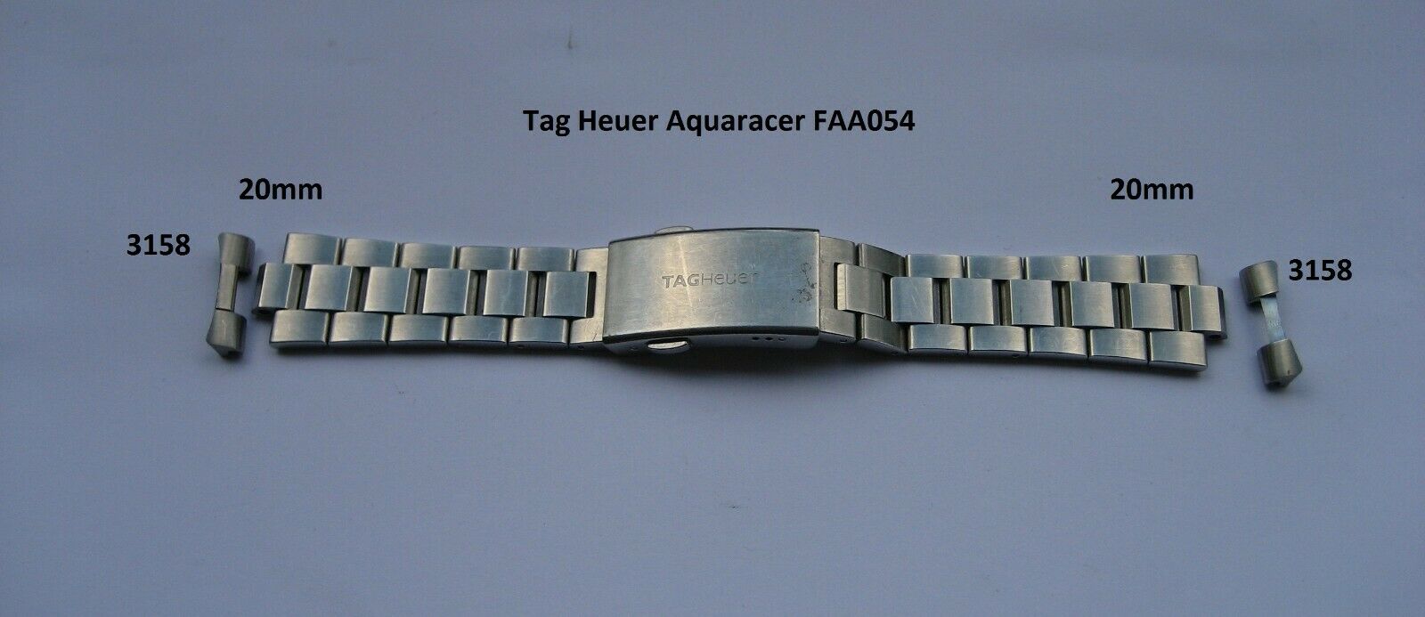 Tag Heuer Aquaracer MEN S FAA054 BRACELET 20mm end link Y