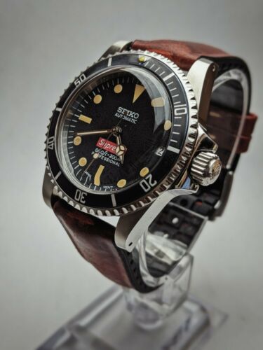 Limited rare Seiko NH35 vintage modded 1680 Red Supreme Submariner Homage |  WatchCharts