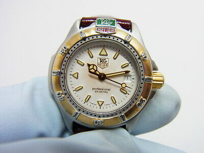 Tag Heuer 4000 Professional Ladies 32mm Leather Sapphire Watch WF