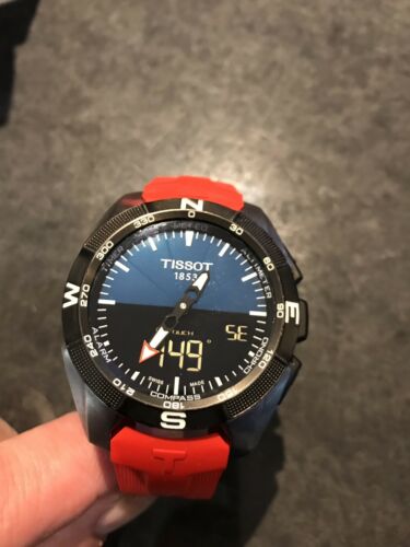 Tissot T Touch Expert Solar Titanium Red And Additional Leather