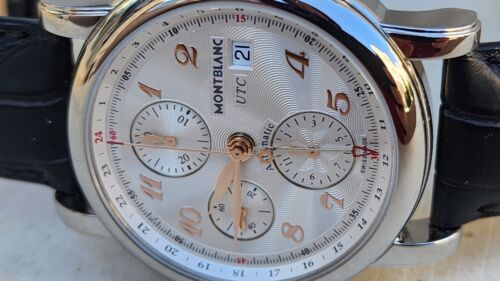 New Montblanc 7223 Star Chronograph UTC 42mm watch W/ Papers