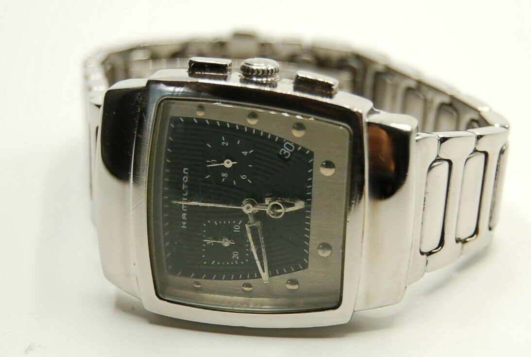 希少 HAMILTON ハミルトン エベレスト デイト クロノグラフ 6333 Hamilton Everest Chronograph 6333 Stainless Steel Watch! Rare