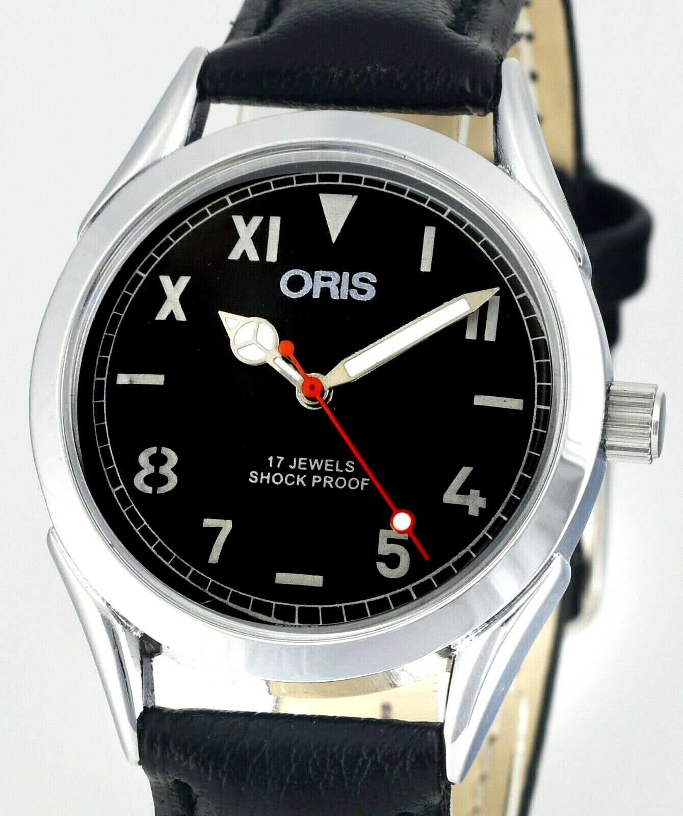 Mint 1970 s Swiss ORIS California Dial Stainless Steel Mens Wrist