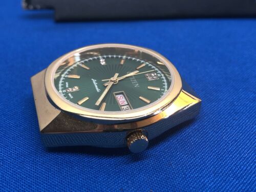 Citizen Automatic Green Face Water Resistant GN-4-S Watch 71-2612