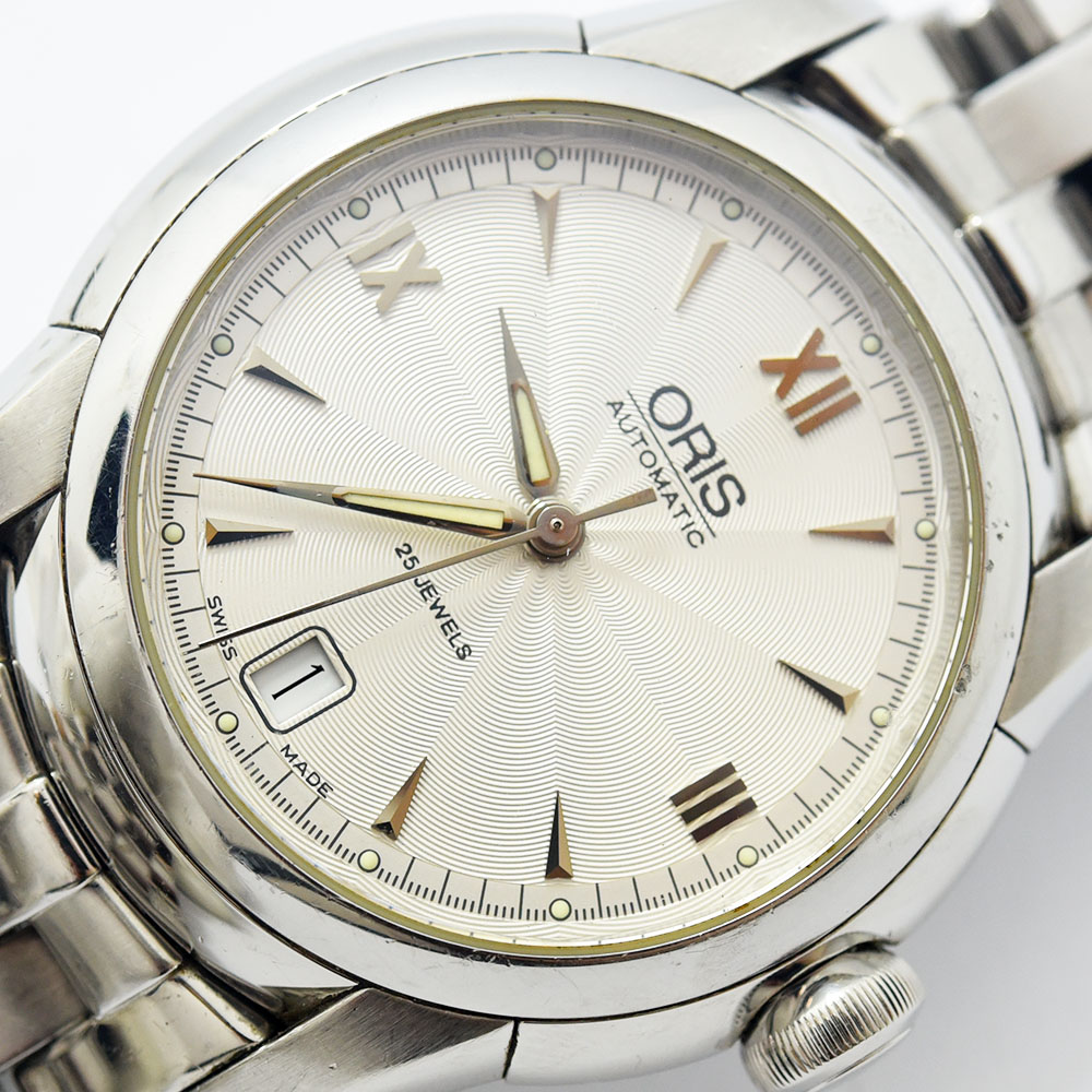 ORIS 自動巻き 腕時計 シルバー 7552 ORIS 自動巻き 腕時計 シルバー7552