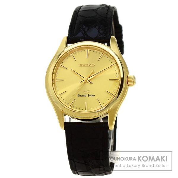 Seiko SBGX016 9F610A30 Grand Seiko watch K18 yellow gold/leather men's