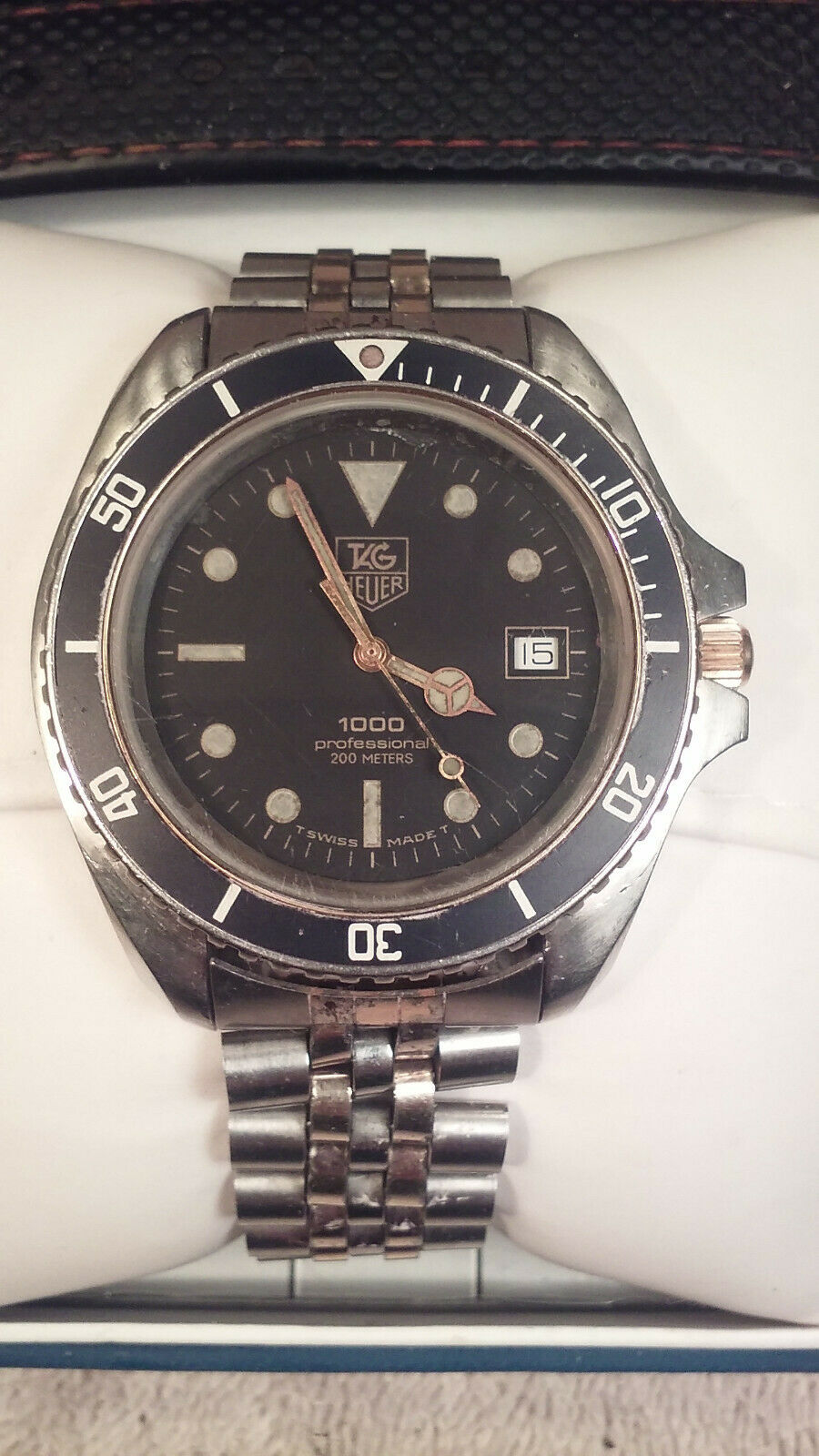 TAG HEUER 1000 Classic Professional 200m SS 18K GOLD MEN S Diver