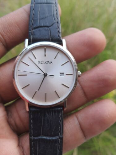Bulova Dress Series Quartz Silver Dial Black Leather Strap Men's Watch No. 96B104 | WatchCharts Marketplace Bulova Dress Series Quartz Silver Dial Black Leather Strap Men's Watch No. 96B104 | WatchCharts Marketplace