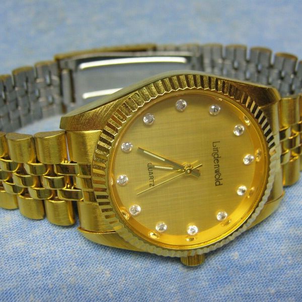 Men's LINDENWOLD Gold Watch w/ New Battery | WatchCharts