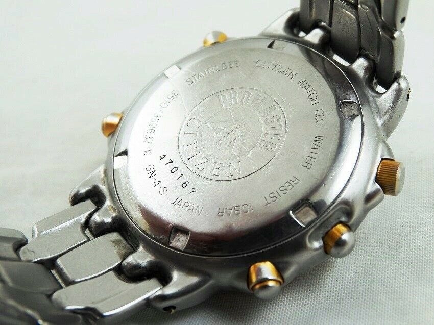 CITIZEN　プロマスター　 腕時計 GN-4-S（ジャンク品） Vintage Japan Mens CITIZEN PROMASTER GN-4-S Alarm