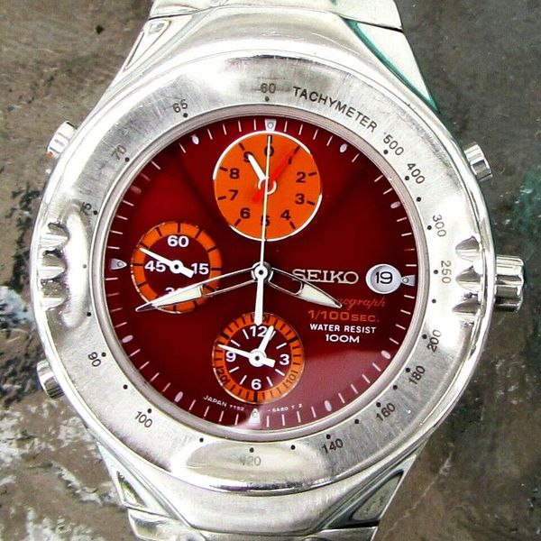 Seiko Rare Macchina Sportiva Giugiaro design 7T52-6A80 est July