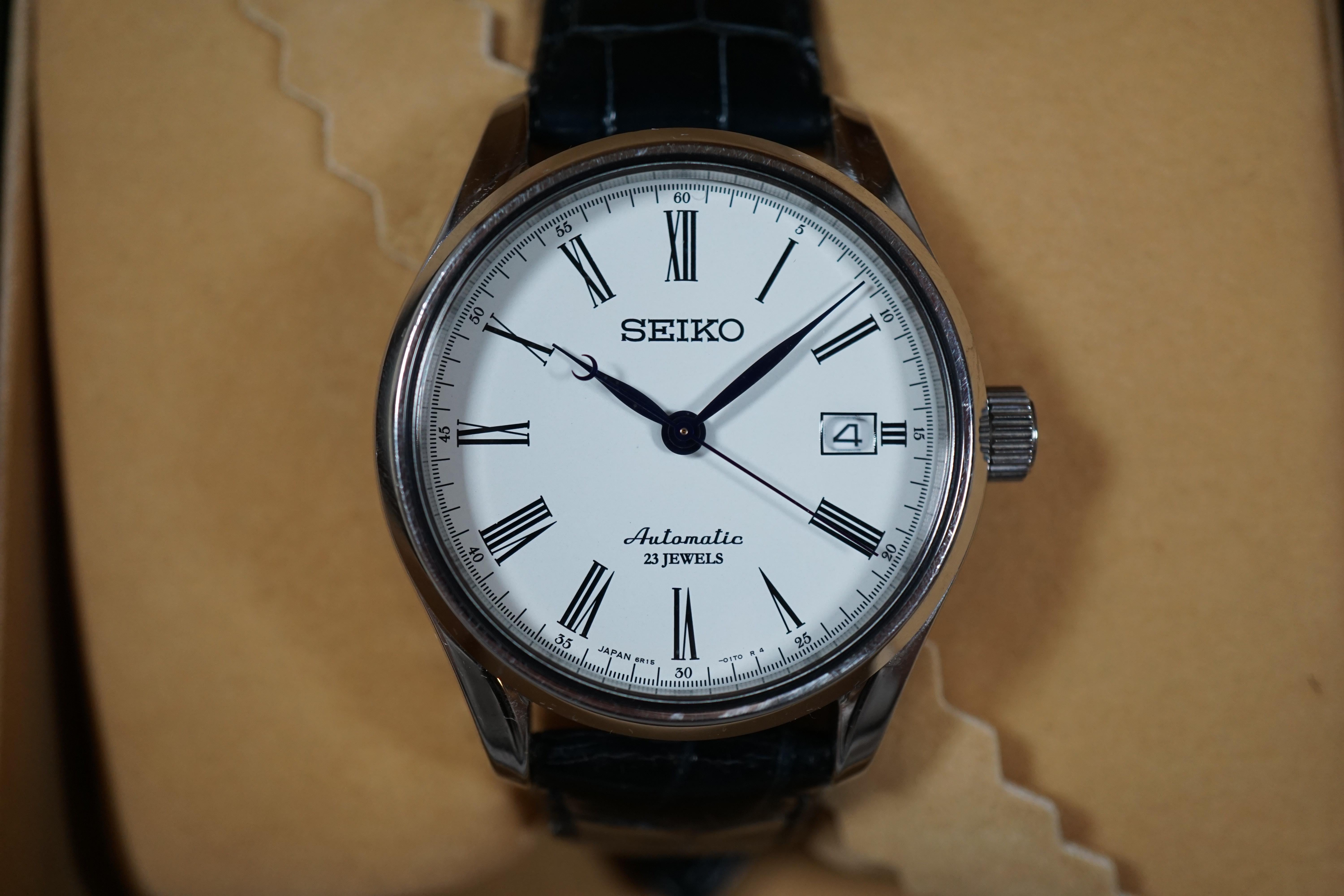 WTS] Seiko Presage SARX019 6R15 White Enamel Dial Automatic - $495