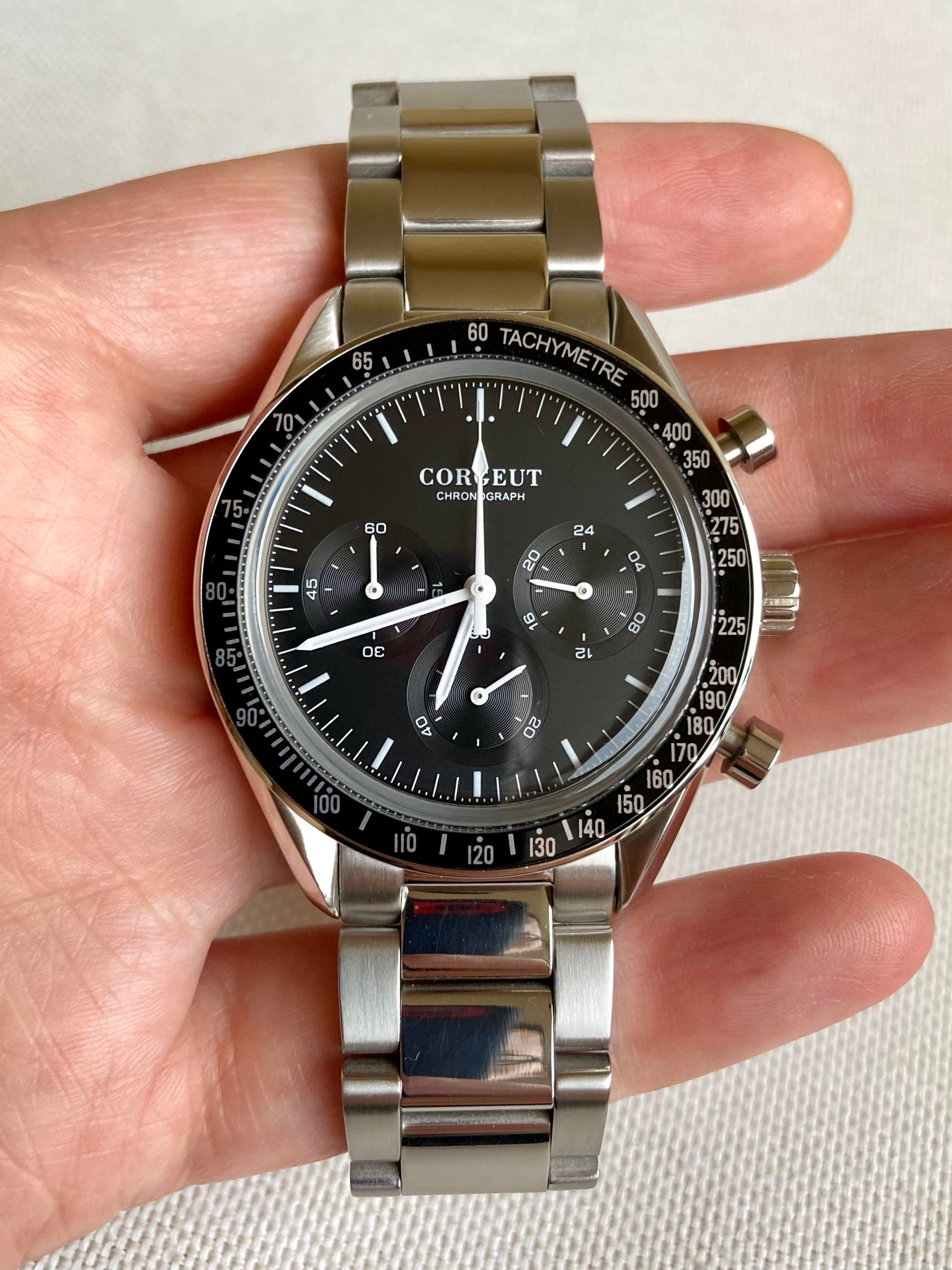 WTS MINT Corgeut Chronograph Speedmaster Homage WatchCharts Marketplace