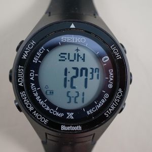 SEIKO non DIGITAL WATCH JAL JAPAN AIRLINES V657-6150 PLANE