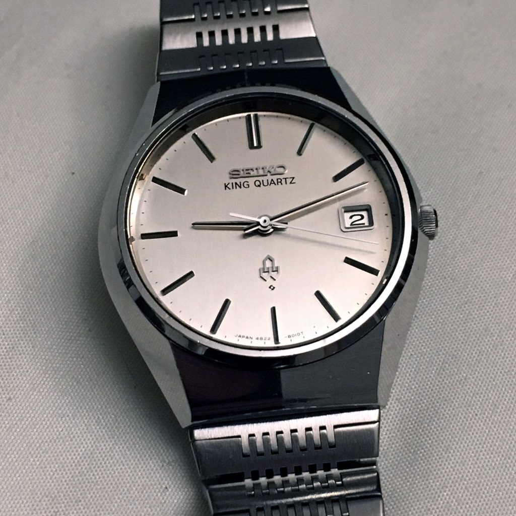 FS: Seiko King Quartz 4822-8010 silver dial with linen sheen