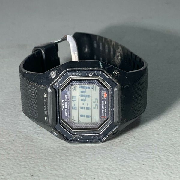 MENS CASIO BLACK GW 056A POLYGON WAVE CEPTOR TOUGH SOLAR G SHOCK WATCH ...