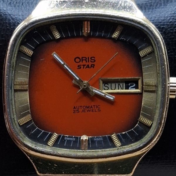 Montre-bracelet Femme Vintage Oris Star Acapulco 7362 Deux Tons - Pour Pièces/réparation Uniquement, Occasion