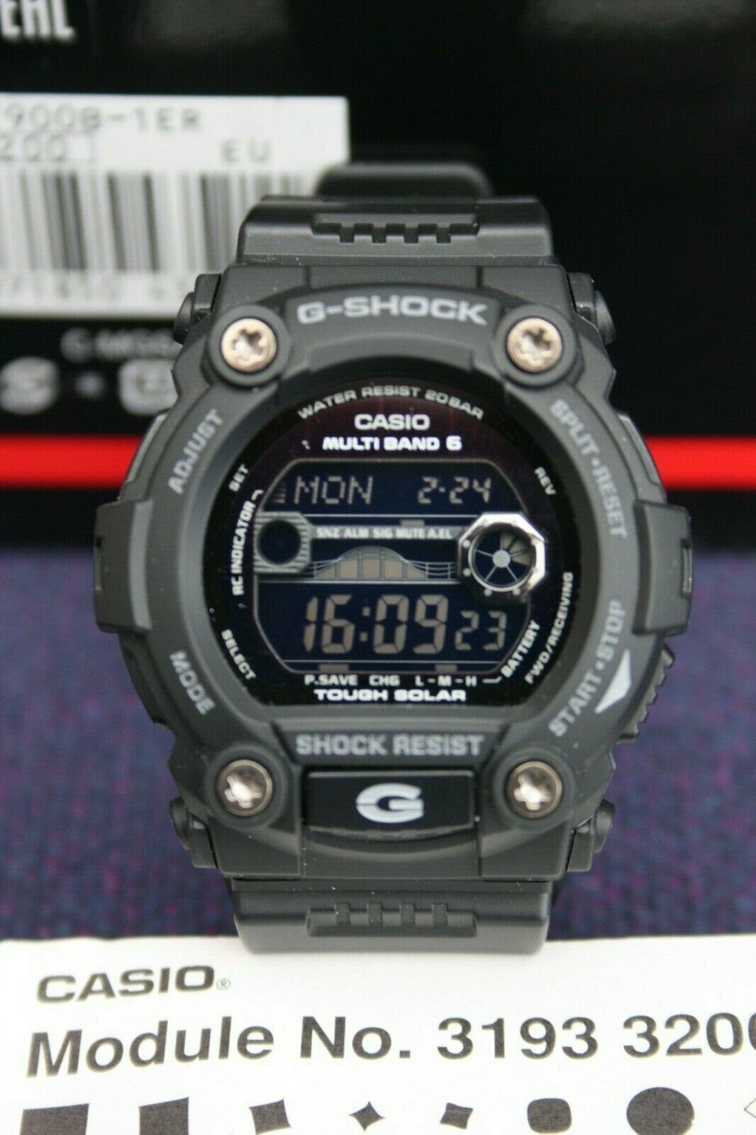 Casio G-Shock GW-7900B-1ER (Module 3200) Solar, Multi-Band 6, Tide