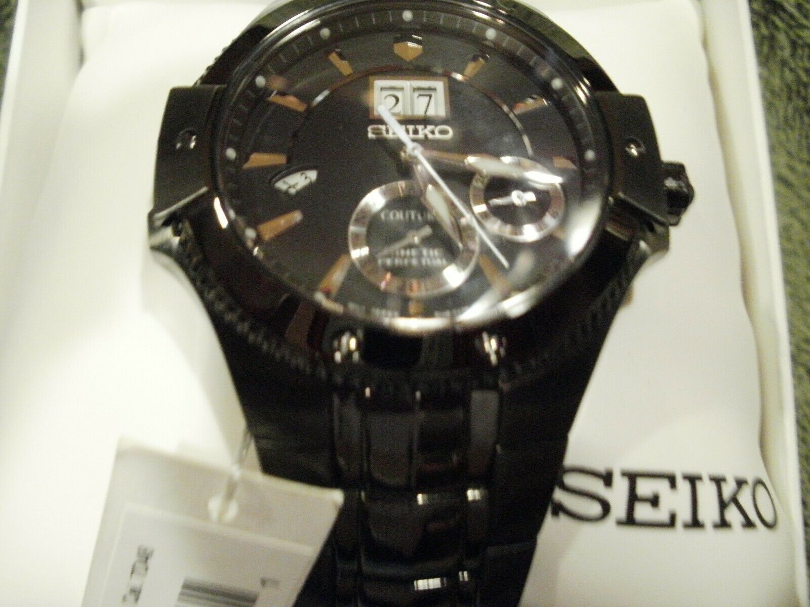 seiko coutura kinetic perpetual black