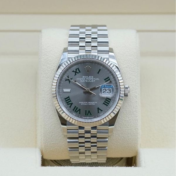 FS: Rolex Datejust 36mm Slated Green Roman Dial aka ‘Wimbledon’ on ...