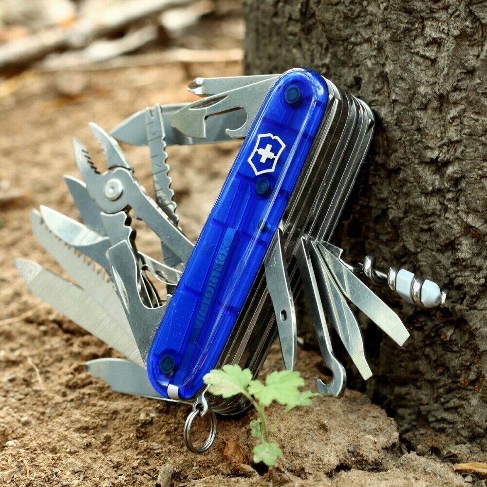 BRAND NEW Victorinox Swiss Army Swiss Champ Blue Medium Pocket