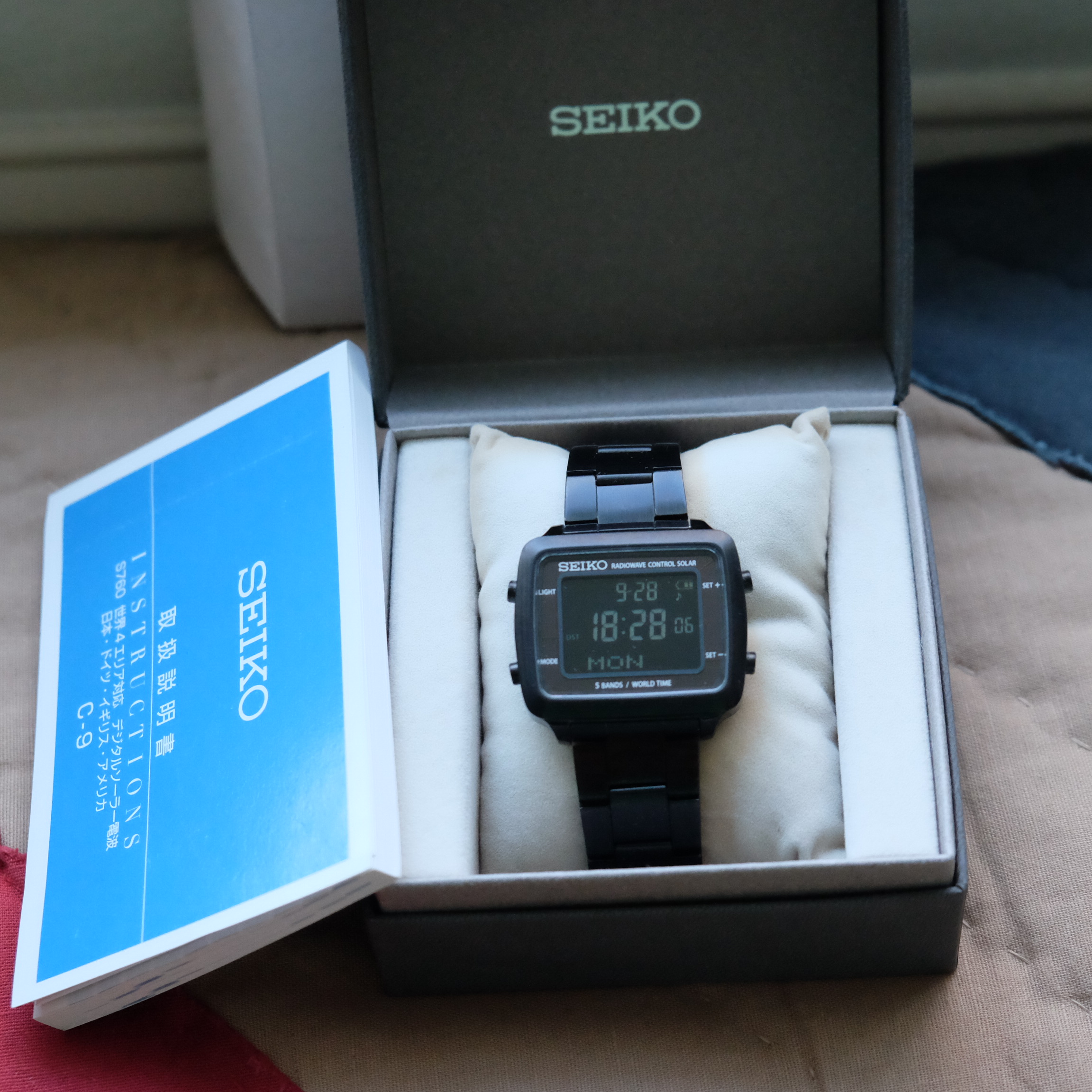 デジタル SEIKO S760-0AA0 Yahoo!オークション セイコー 電波 腕時計 