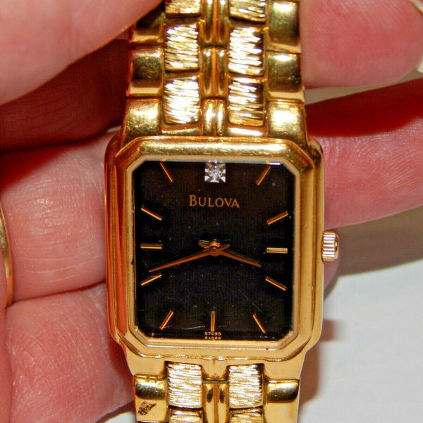 Bulova Men's Diamond/Crystal Watch 97D95 WatchCharts