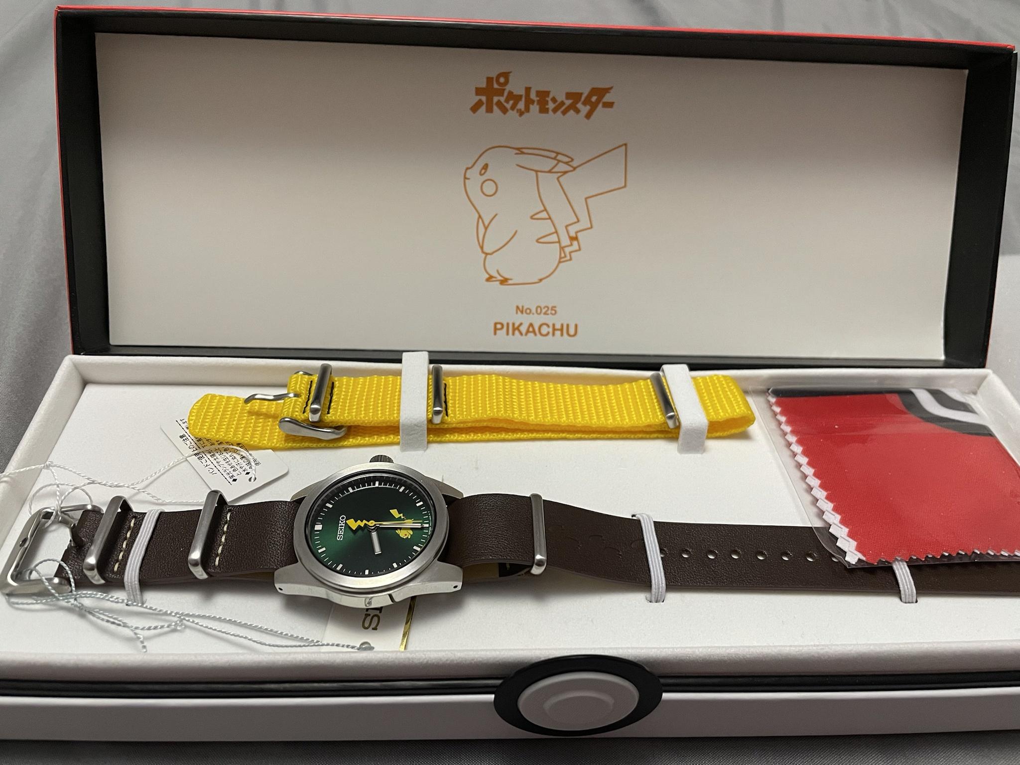 WTS] Seiko Pokemon Pikachu Model SCXP177 + 25th Anniversary Pikachu Holo  $360 OBO | WatchCharts