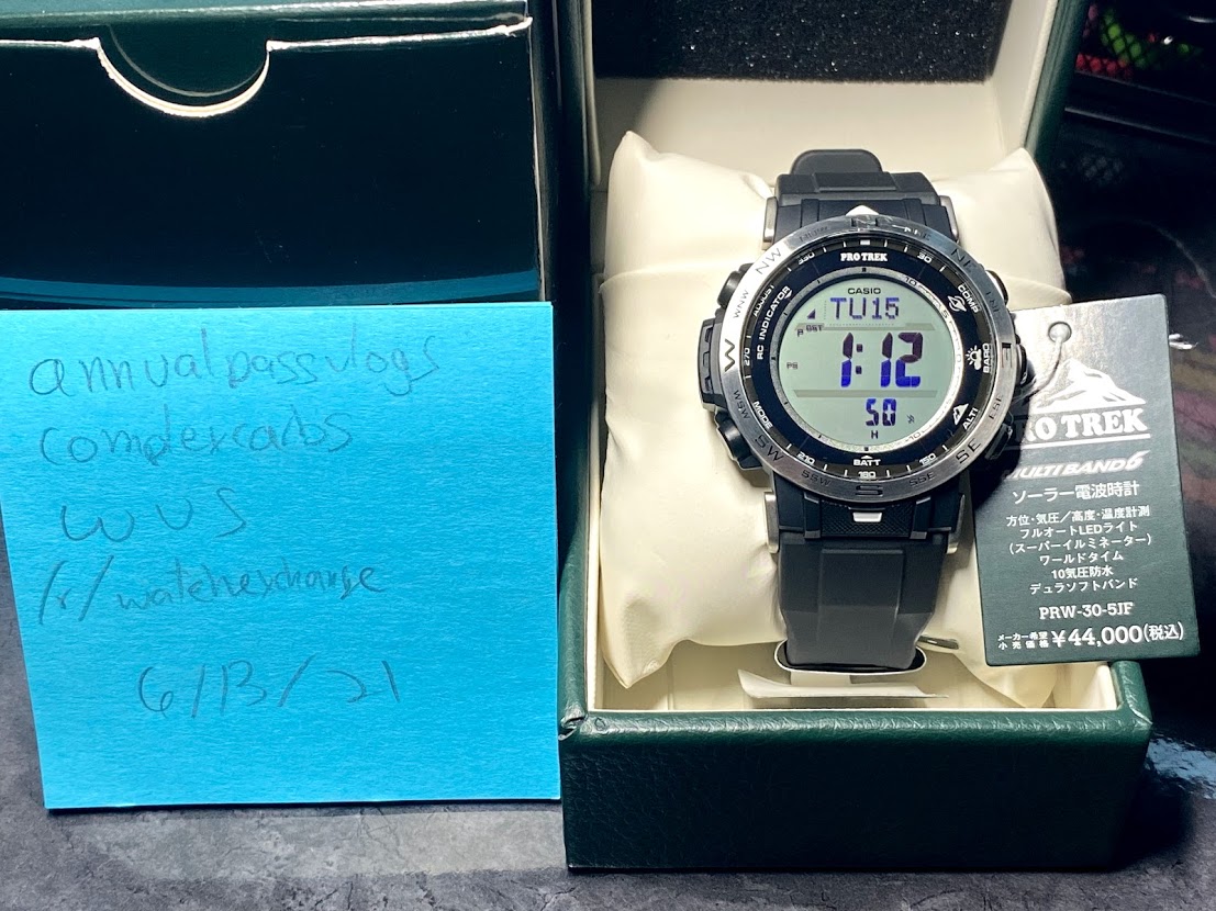 WTS] Casio Pro Trek PRW-30-5 JDM w/Black Band and Extra Band