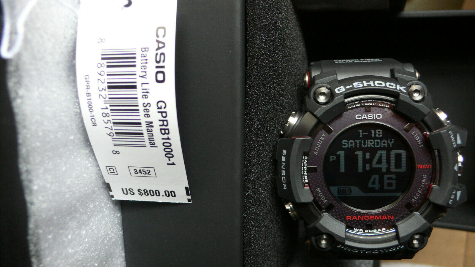 Casio G Shock Rangeman GPRB1000