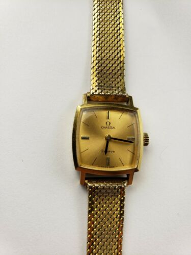 VINTAGE OMEGA GENEVE CAL. 620 17 JEWELS 18K SOLID GOLD 511298