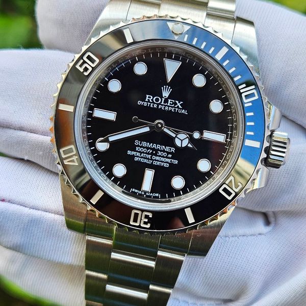 *Full Complete Set* 2015 Rolex Submariner No-Date 4 Liner 40mm Ref ...