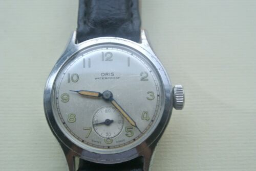 ORIS WWII Military Officers Vintage Watch 7J Manual Wind 451 Cal