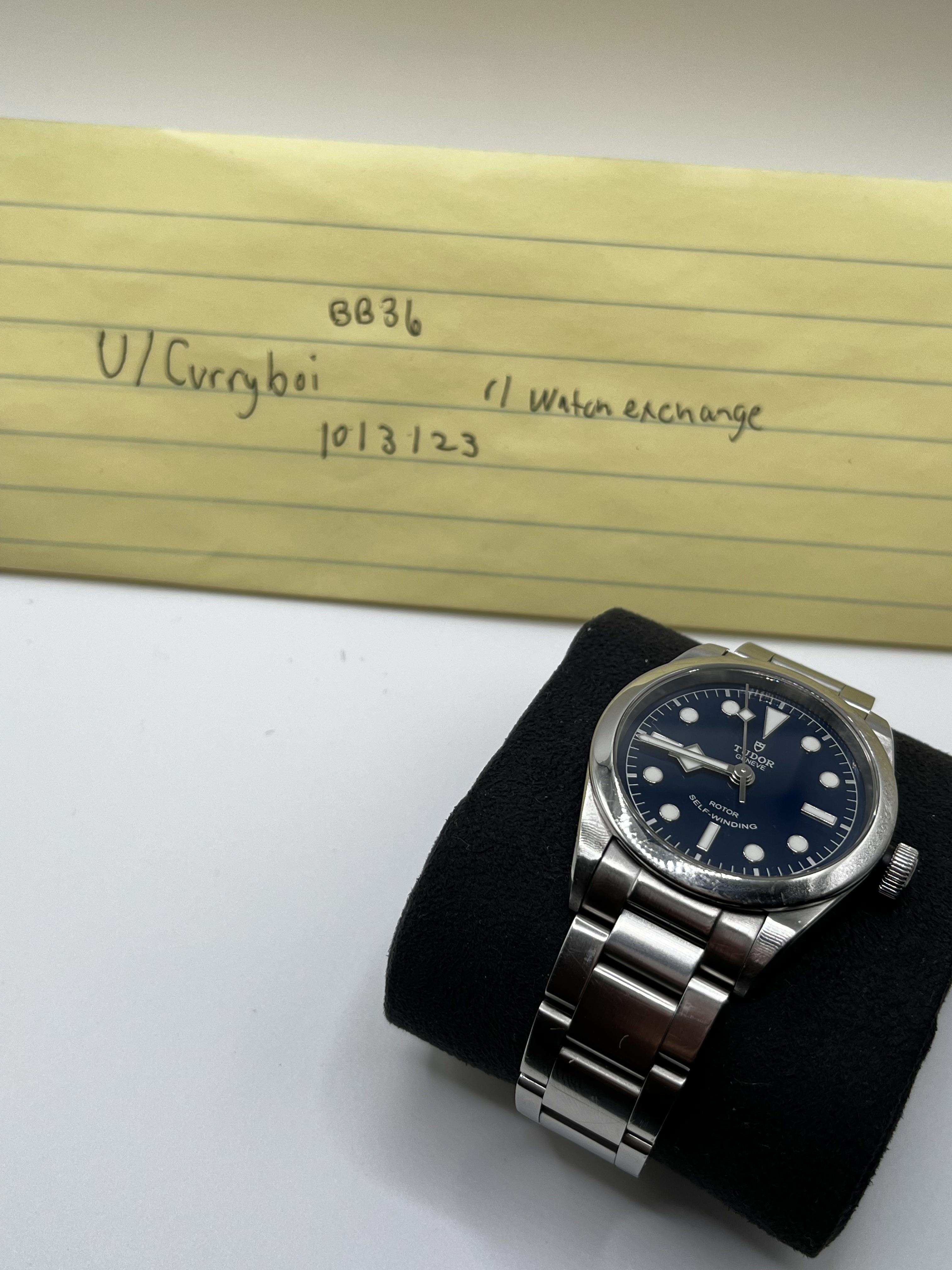 WTS Tudor Black Bay 36 BB36 blue dial