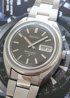 VINTAGE SEIKO BELL- MATIC 4006-7002 BLACK DIAL AUTOMATIC 17 JEWELS