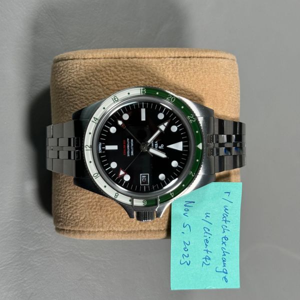WTS Yema Superman 500 GMT Green White Worldtime Automatic 950 wts-yema-superman-500-gmt-green-white-worldtime-automatic-950