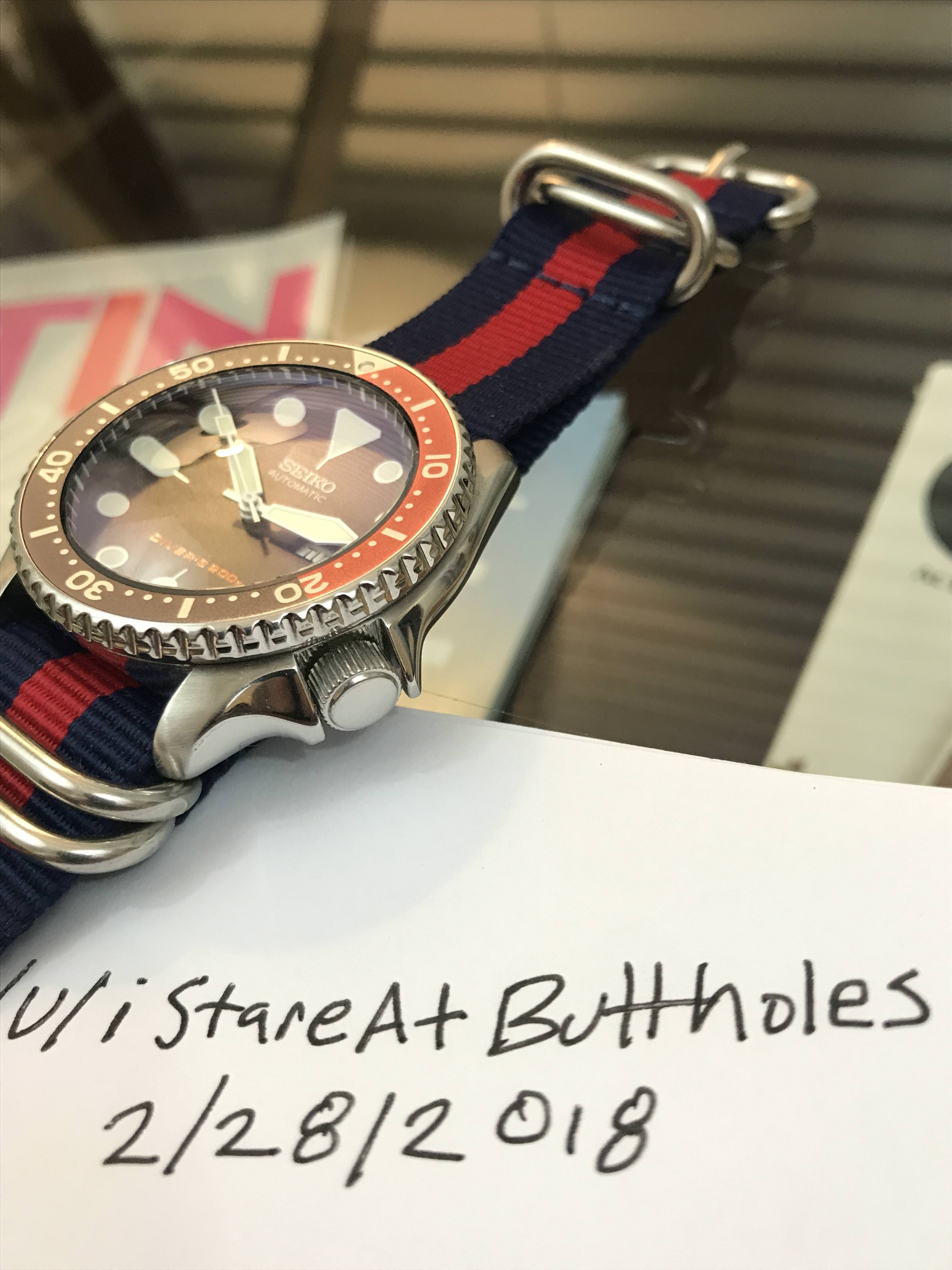 Wts Seiko Skx009 Cc Blue Dd Yobokies C3 All White Plongeur Watch Hands Oem Rubber Strap Watchcharts
