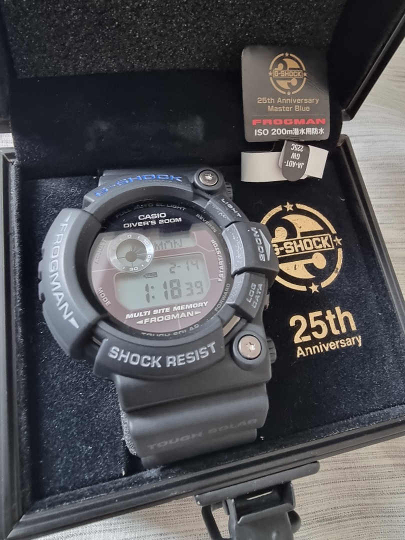 RARE G-Shock Frogman Master Blue GW-225C-1JR 25th Anniversary (NOS