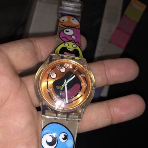 Swatch Jelly 2006 Pop Wave SUJK108 Funny Faces Swiss Quartz  display picture 1