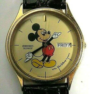 mens seiko mickey mouse watch