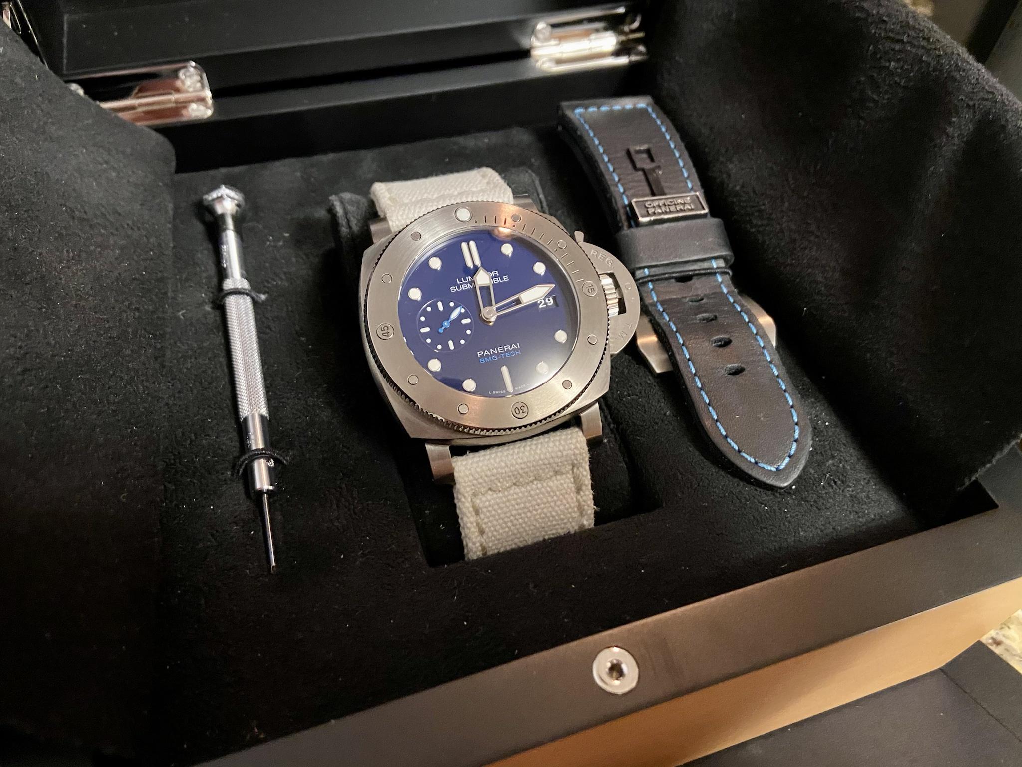 FS Panerai PAM 692 Luminor Submersible Blue BMG Tech 47mm BOX