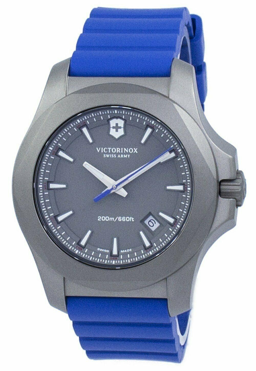 NEW Victorinox Swiss Army Men's Watch I.N.O.X. Titanium Blue