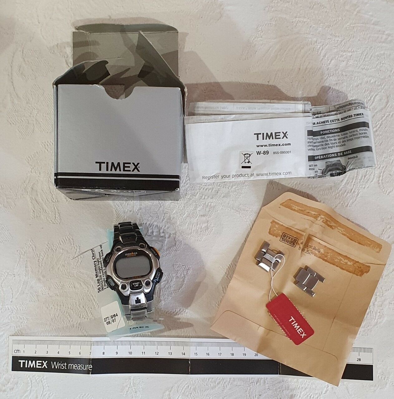 Timex W-89 Watch - Unused Gift Stop Timer Wrist Digital Alarm Mens