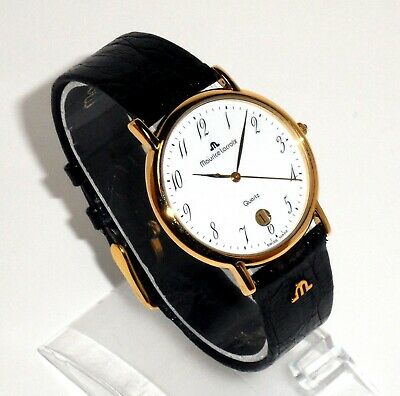 MAURICE LACROIX 695 LES CLASSIQUES THIN GOLD BLACK LEATHER STRAP