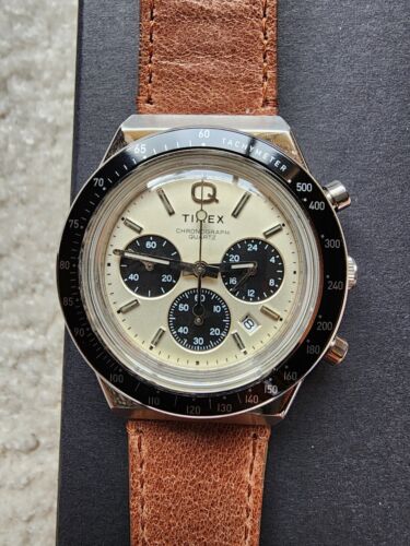 Timex Q Chronograph Motorsport Stainless Steel Leather 40mm Timex Q Chronograph Motorsport Stainless Steel Leather 40mm