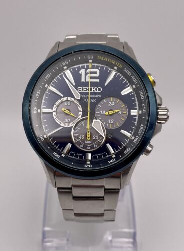 Seiko Chronograph Solar Men s Watch Jimmie Johnson Special Edition