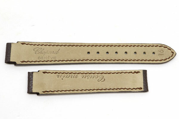 New Chopard replacement belt genuine dark brown leather unused