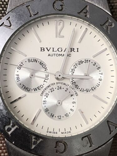 BVLGARI SD38S L2161 Suisse Chronograph Automatic Stainless Steel Men s Watch WatchCharts Marketplace