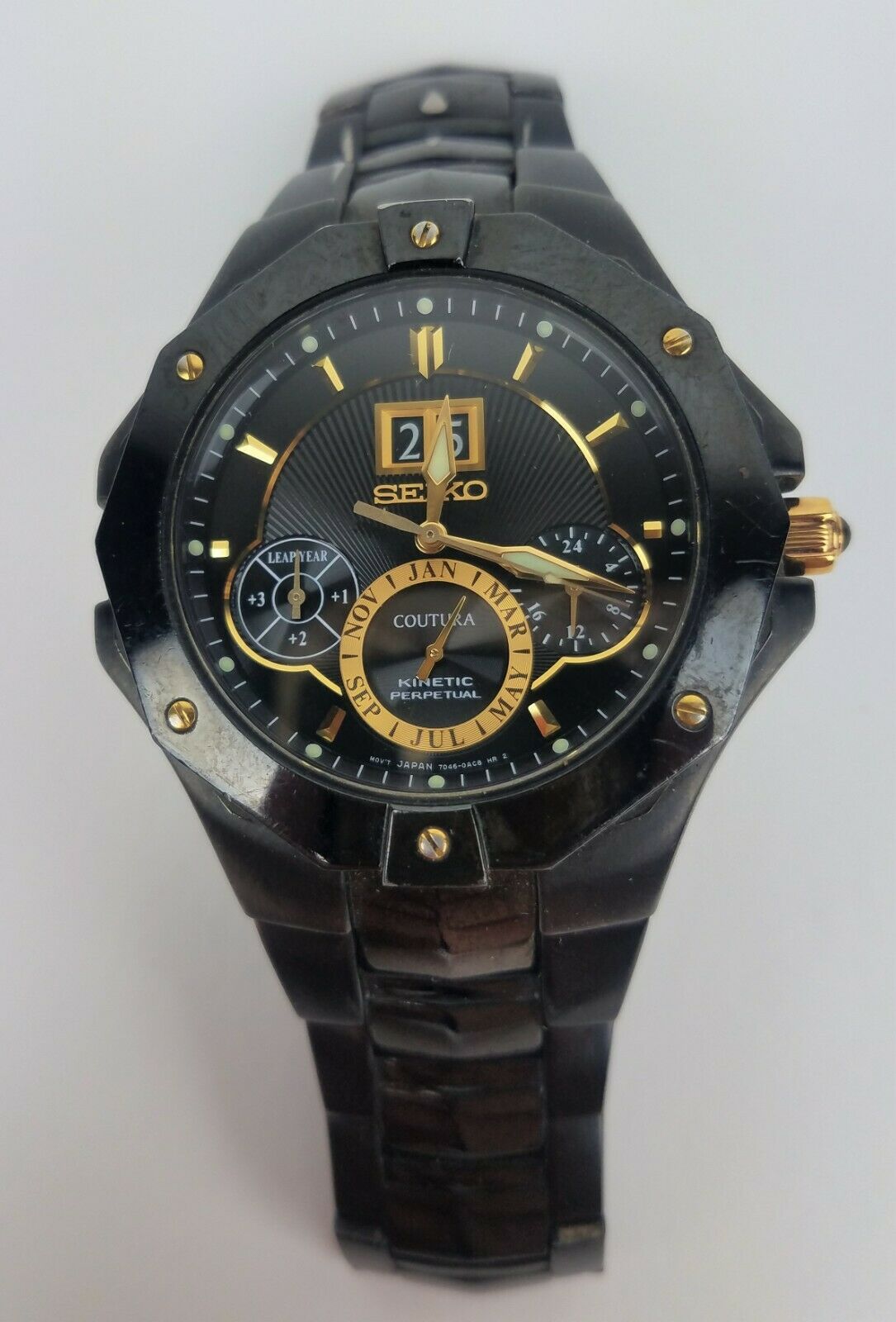 seiko coutura kinetic perpetual black